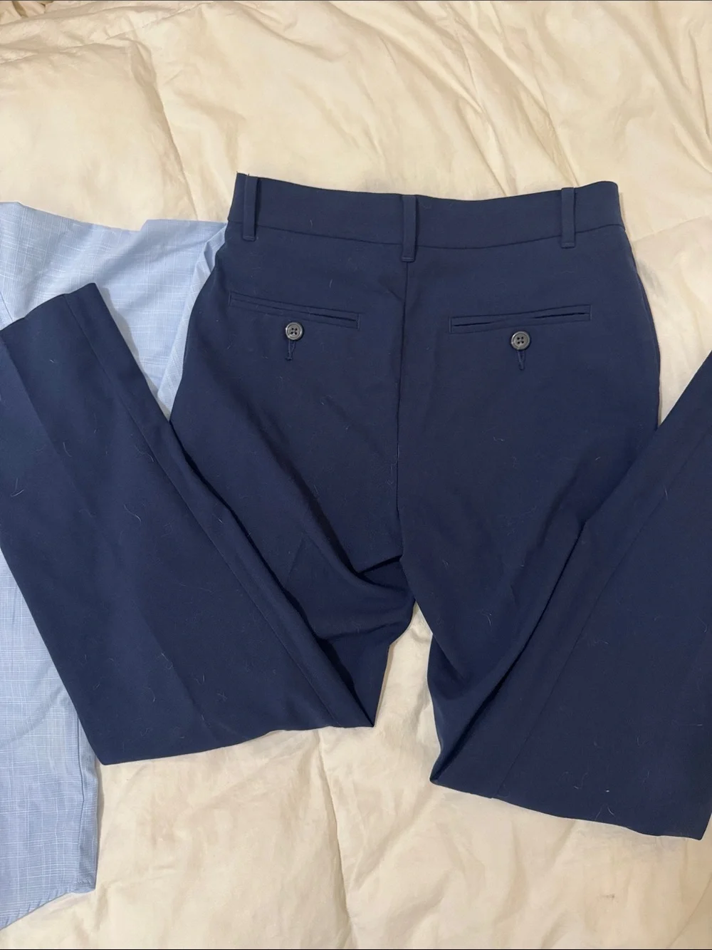 Van Heusen Light Blue boys  shirt size M/ pants size 10